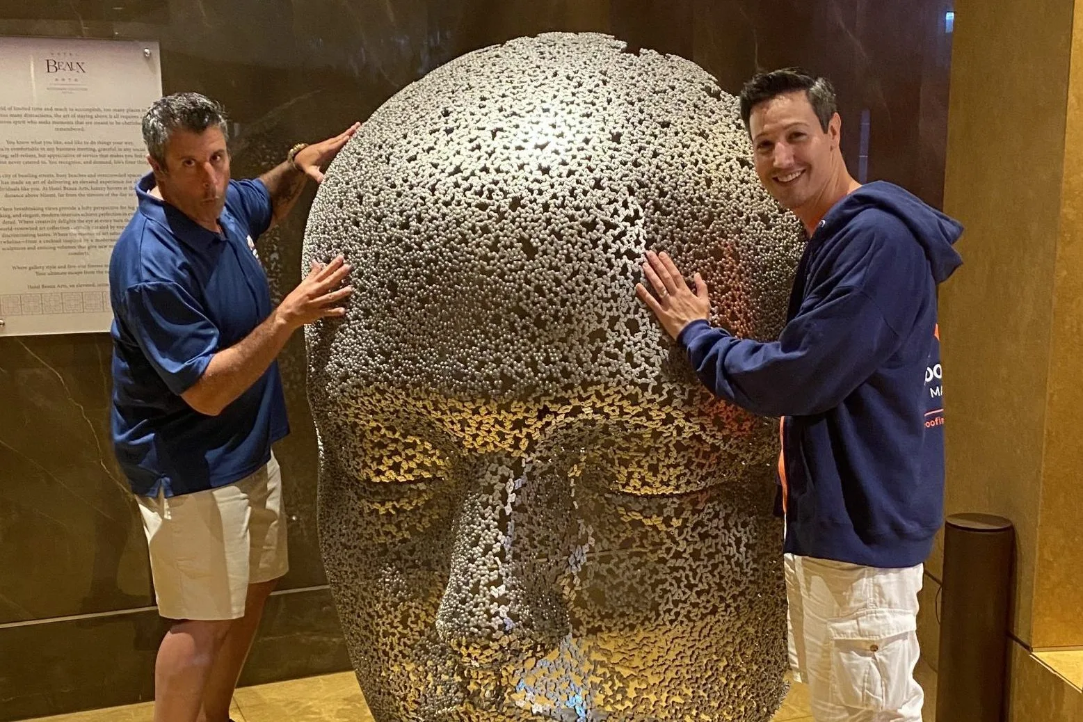 carm and chris taglia next to master mind