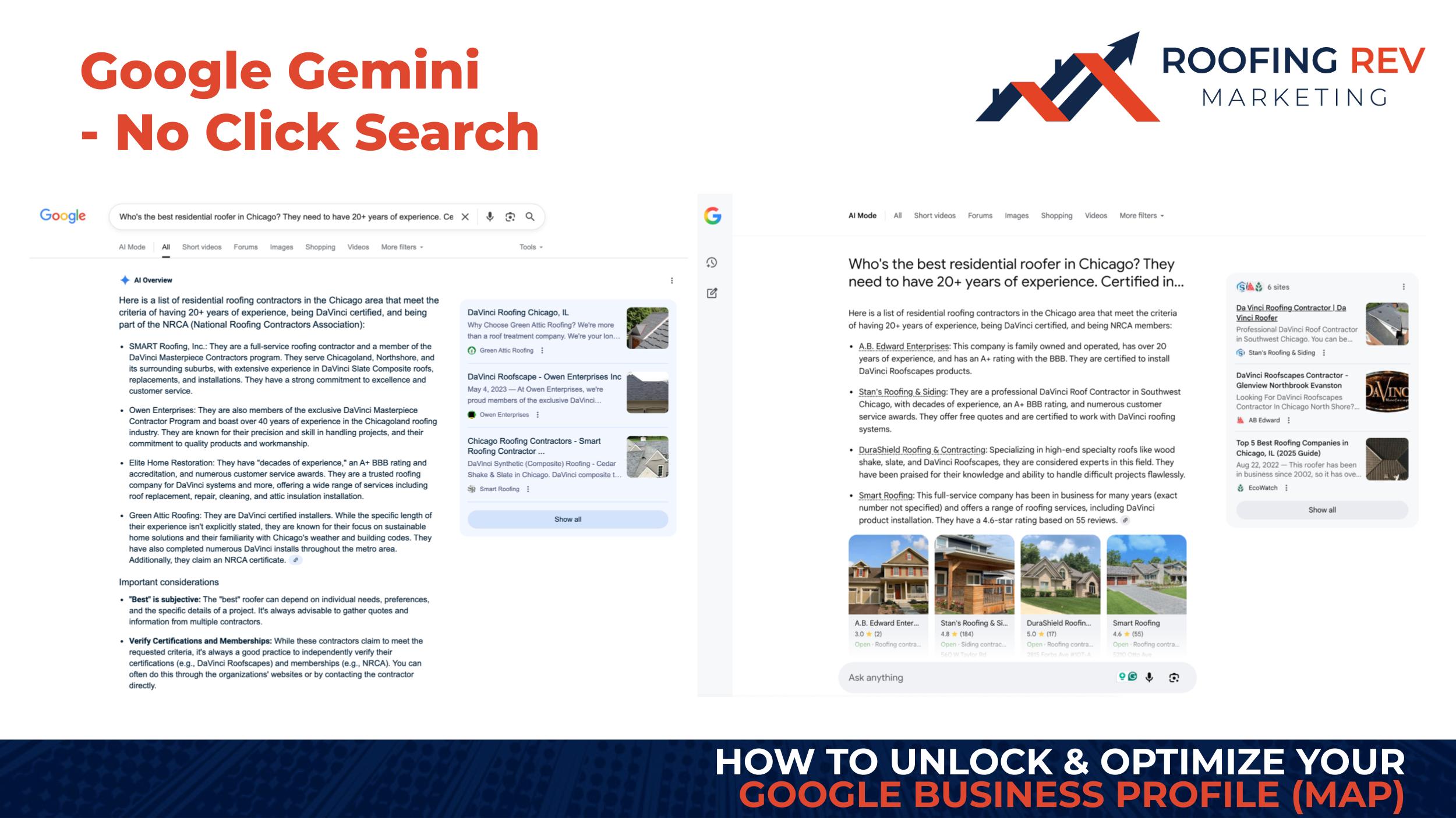 Google Gemini AI no click search results