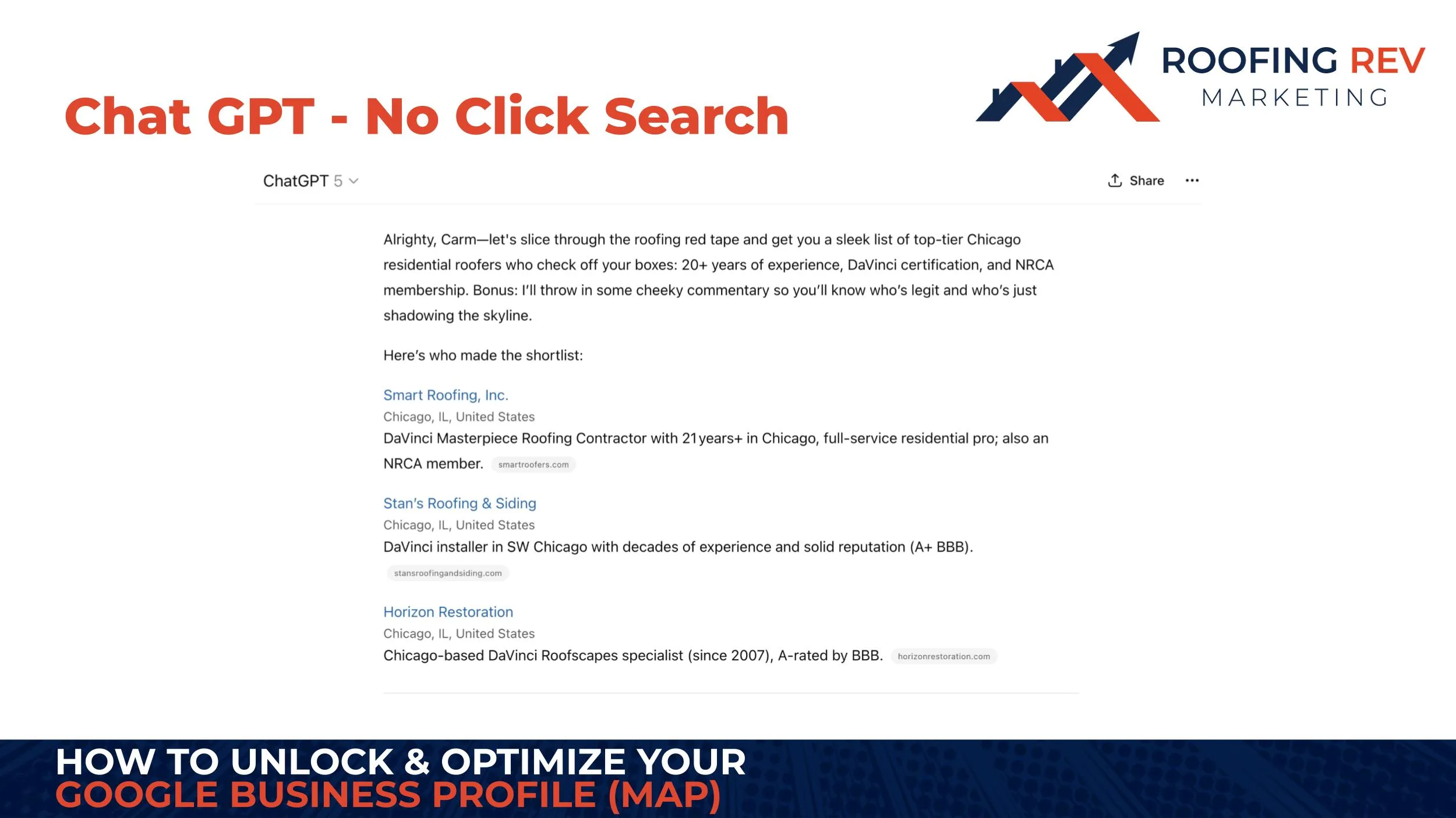 AI / Chat GPT no click search