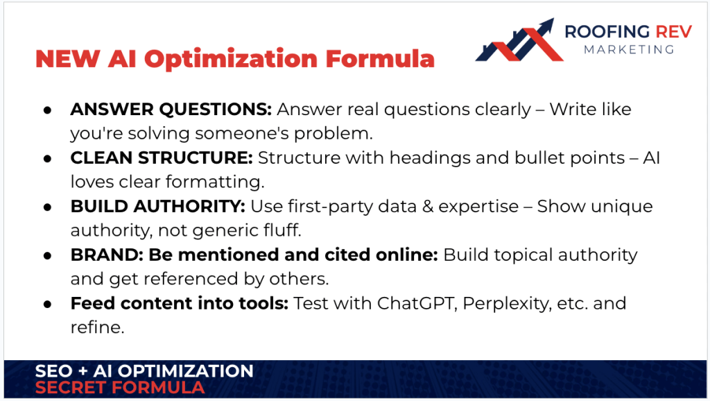 the new ai seo optimization formula