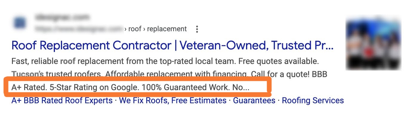 google ad extension callouts