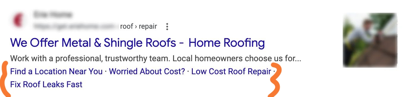 google ads sitelinks extension