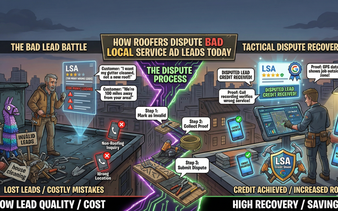 How Roofers Should Dispute Bad Google Local Service Ad Leads