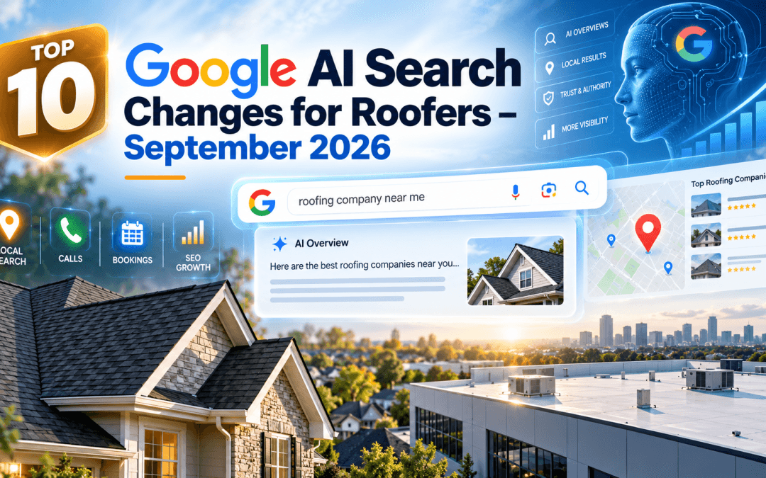 Top 10 Google AI search changes for roofers in September 2026
