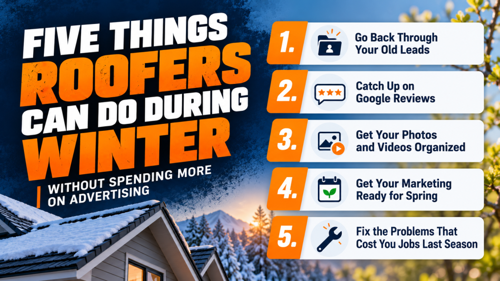 Five Winter Roofing Marketing Tips That Don't Cost You Anything